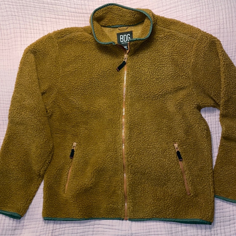 UO BDG Sherpa Fleece Brown Mens M